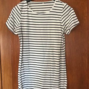 Black and White Striped mini dress